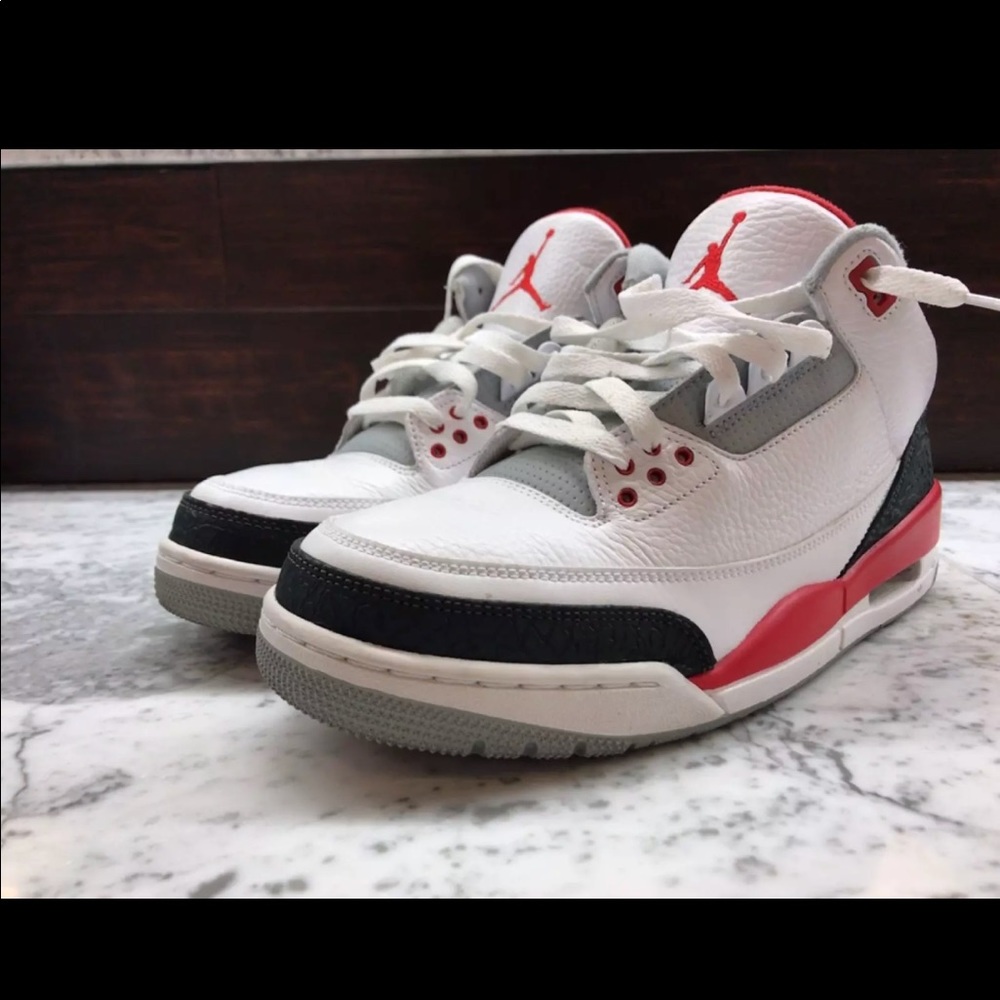 Authentic Jordan 3 retro fire red